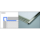 CARRE ALU CHROME 250CM 11MM